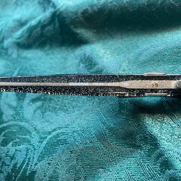 Kate Spade Dark Brown Glittery Rectangular Sunglasses No Prescription - Picture 7 of 9